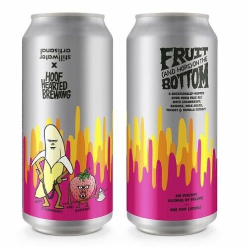 Fruit (And Hops) On the Bottom (Strawberry Banana) | Stillwater Artisanal (USA) / Hoof Hearted (USA) | 0,473L - 6%
