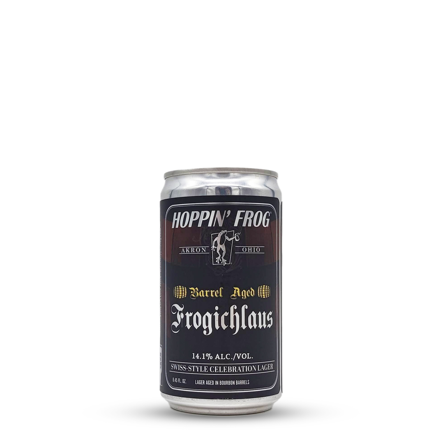 Barrel-Aged Frogichlaus Swiss-style Celebration Lager (2022) | Hoppin' Frog (USA) | 0,248L - 14,1%