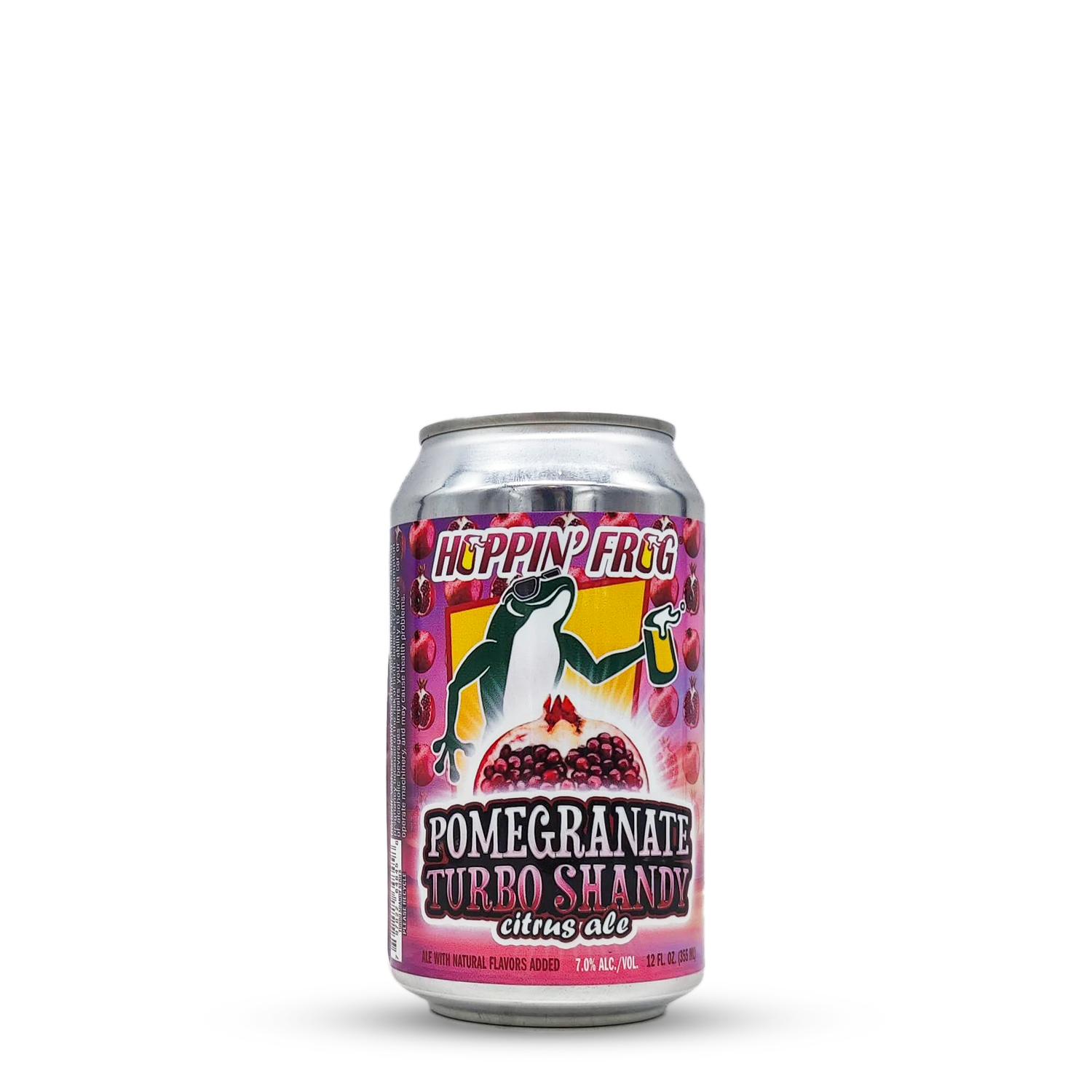 Pomegranate Turbo Shandy Citrus Ale | Hoppin' Frog (USA) | 0,355L - 7%