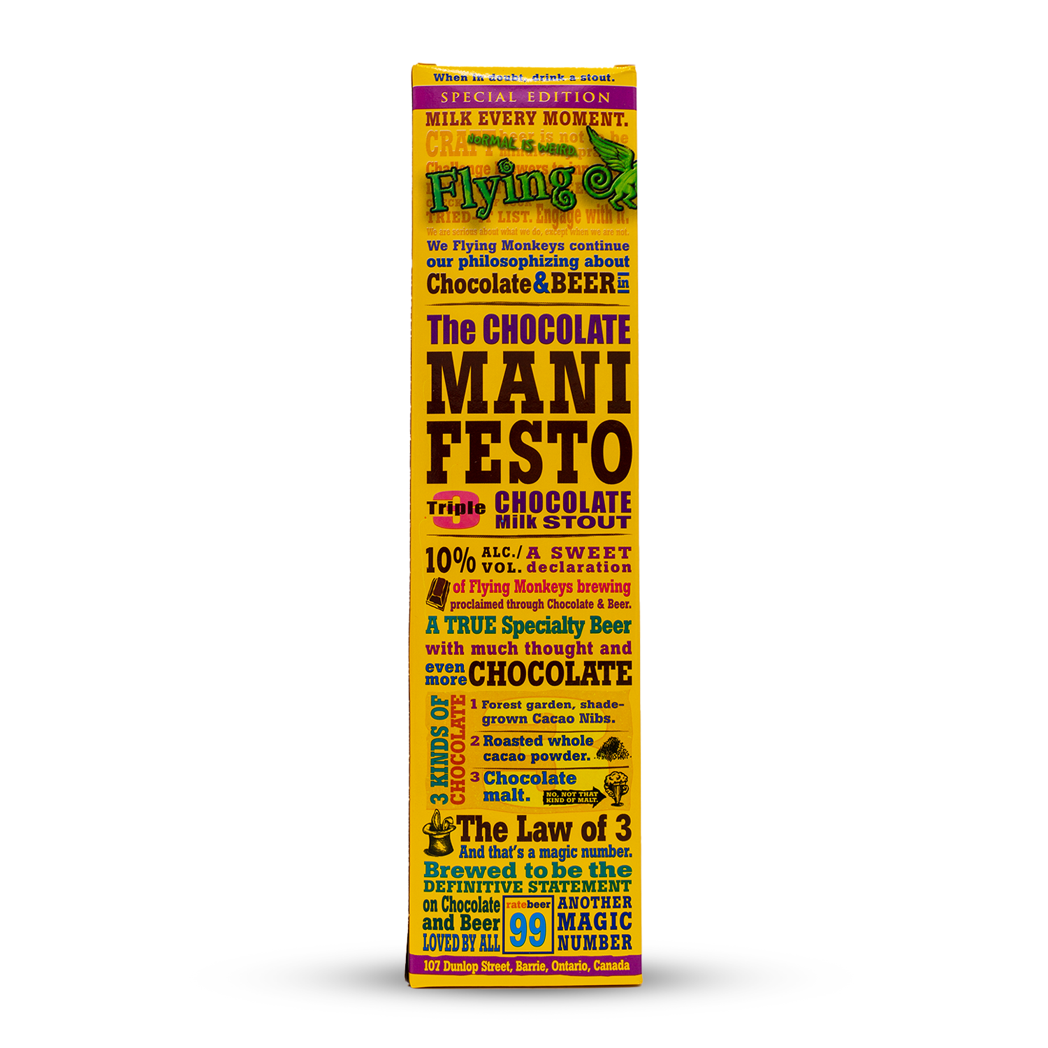 The Chocolate Manifesto (Bottle) | Flying Monkeys (CAN) | 0,473L - 10%